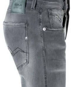 Replay Jeans Anbass M914Y.000.661 WB1/096 Slim Fit, Baumwoll-Stretch 11,5oz, Mittelgrau -jeansniedrigerpreis 374071 norm3
