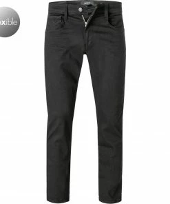 Replay Jeans Anbass M914Y.000.85B 010/098 Slim Fit, Baumwoll-Stretch 11,5oz, Schwarz
