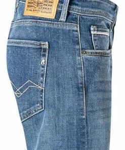 Replay Jeans Grover MA972.000.285 914/009 Straight Fit, Baumwoll-Stretch 11,5oz, Mittelblau -jeansniedrigerpreis 374073 norm3