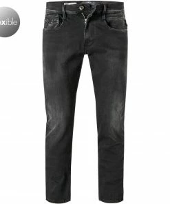 Replay Jeans Anbass M914Y.000.661 WB0/098 Slim Fit, Baumwoll-Stretch 11,5oz, Schwarz