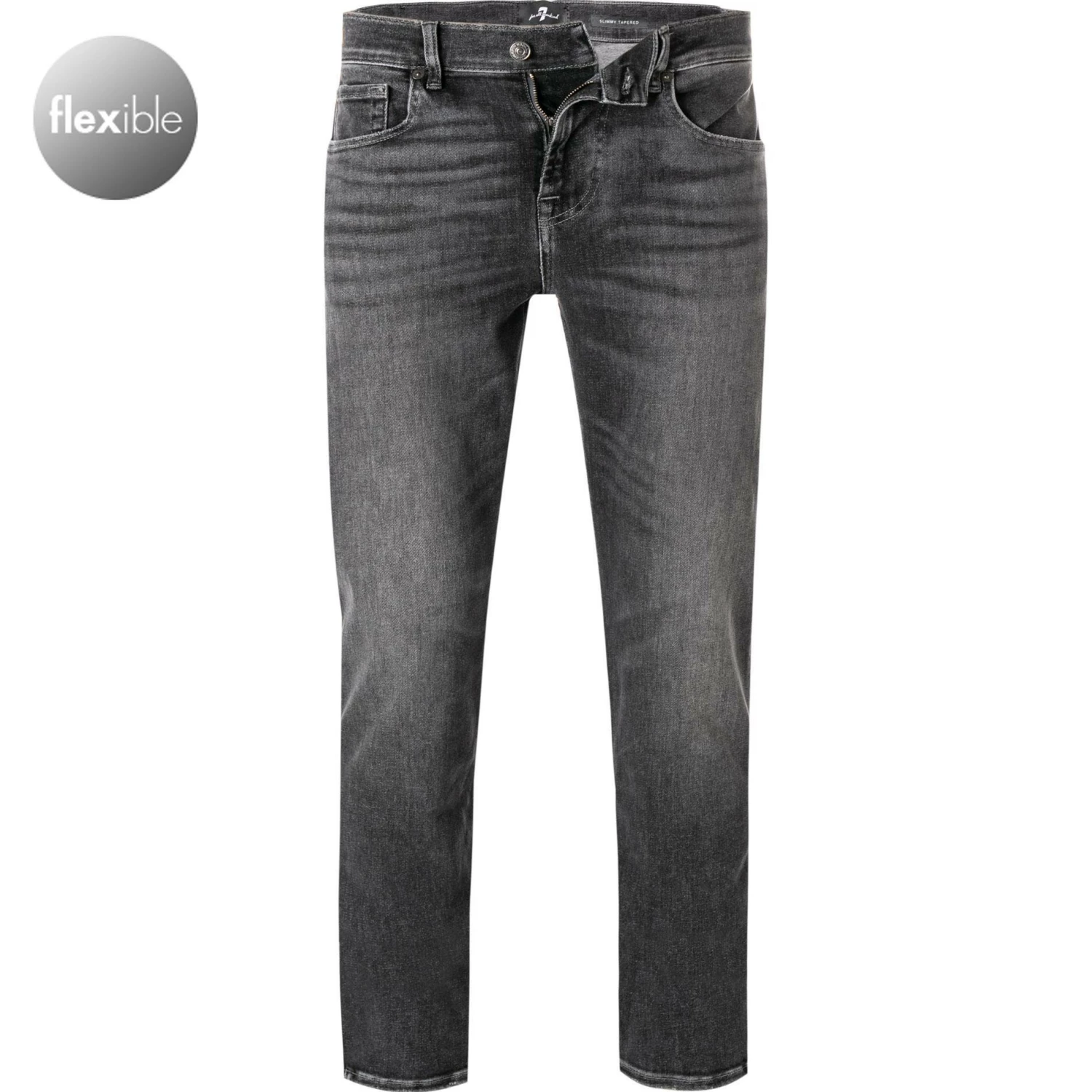7 for all mankind Jeans Slimmy grey JSMXB900TW Tapered Fit, Baumwolle T400® 11oz, Dunkelgrau 1 7 for all mankind Jeans Slimmy grey JSMXB900TW Tapered Fit, Baumwolle T400® 11oz, Dunkelgrau