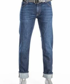 Alberto Bike Regular Fit Organic Den.61582381/890 Jeans Bike, Bio Baumwoll-Stretch 10oz, Navy