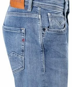 Replay Jeans Rocco M1005.000.573 950/009 Comfort Fit, Bio Baumwoll-Stretch 10,5oz, Mittelblau -jeansniedrigerpreis 374934 norm3