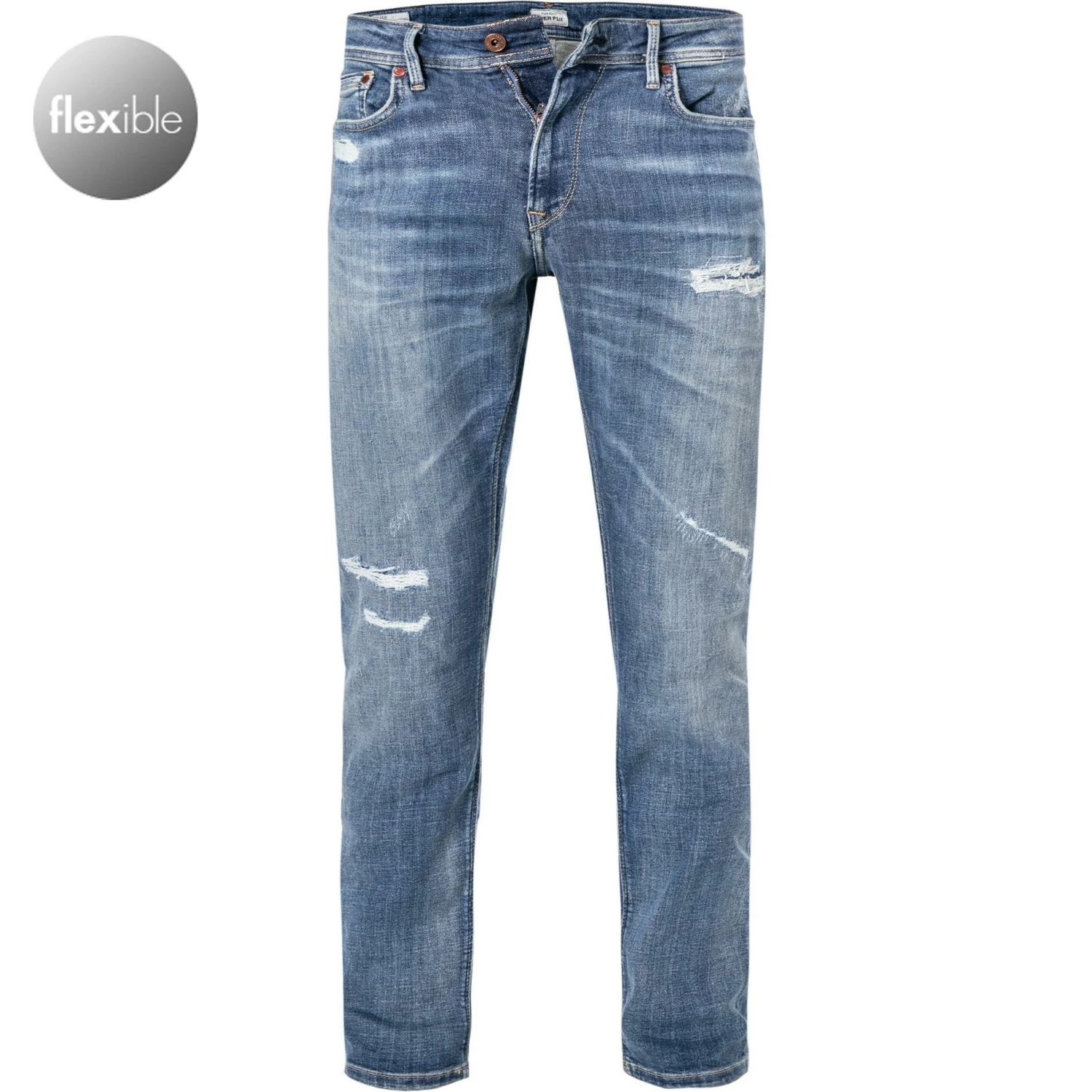 Pepe Jeans Stanley PM201705RF5/000 Taper Fit, Baumwoll-Stretch, Mittelblau 1 Pepe Jeans Stanley PM201705RF5/000 Taper Fit, Baumwoll-Stretch, Mittelblau