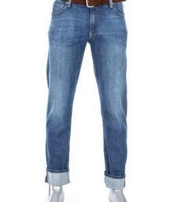 Alberto Bike Regular Fit Organic Den. 61582381/885 Jeans Bike, Bio Baumwoll-Stretch 10oz, Blau, Dunkelblau