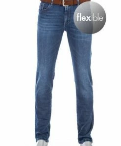 Alberto Regular Fit Pipe DS Dual FX 57371486/885 Jeans Pipe, Baumwolle T400® 10oz, Blau