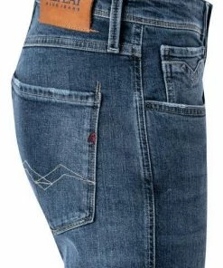 Replay Jeans Anbass M914Y.000.573 946/009 Slim Fit, Bio Baumwoll-Stretch, Mittelblau -jeansniedrigerpreis 375839 norm3