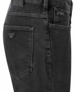 EMPORIO ARMANI Jeans 8N1J06/1G0IZ/0006 Slim Fit, Baumwoll-Stretch, Schwarz -jeansniedrigerpreis 376066 norm3