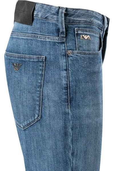 EMPORIO ARMANI Jeans 8N1J06/1D5QZ/0942 Slim Fit, Baumwoll-Stretch, Jeansblau 4 EMPORIO ARMANI Jeans 8N1J06/1D5QZ/0942 Slim Fit, Baumwoll-Stretch, Jeansblau – Bild 4
