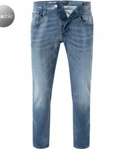 Replay Jeans Anbass M914Y.000.661 WI6/010 Slim Fit, Baumwoll-Stretch, Hellblau