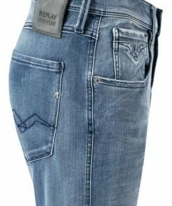 Replay Jeans Anbass M914Y.000.661 WI6/010 Slim Fit, Baumwoll-Stretch, Hellblau -jeansniedrigerpreis 376299 norm3