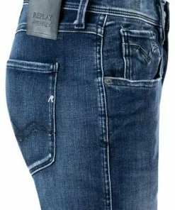 Replay Jeans Anbass M914Y.000.661 WI4/009 Slim Fit, Baumwoll-Stretch, Mittelblau -jeansniedrigerpreis 376300 norm3