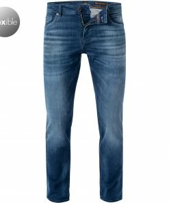 BOSS Jeans Delaware 50458320/413 Slim Fit, Baumwolle T400®, Marineblau, Marine