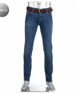 Alberto Regular Fit Pipe DS Dual FX 57371486/880 Jeans Pipe, Baumwolle T400® 10oz, Dunkelblau