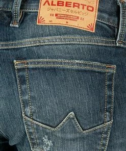 Alberto Tapered Fit Slipe Japan Denim 69491468/848 Jeans Slipe, Baumwolle 11,5oz, Blau -jeansniedrigerpreis 377997 norm6