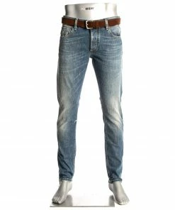 Alberto Tapered Fit Slipe Japan Denim 69491468/818 Jeans Slipe, Baumwolle 11,5oz, Hellblau