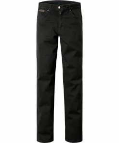 Wrangler Texas denim black W12109004 Jeans Texas, Regular Fit, Baumwoll-Stretch, Schwarz