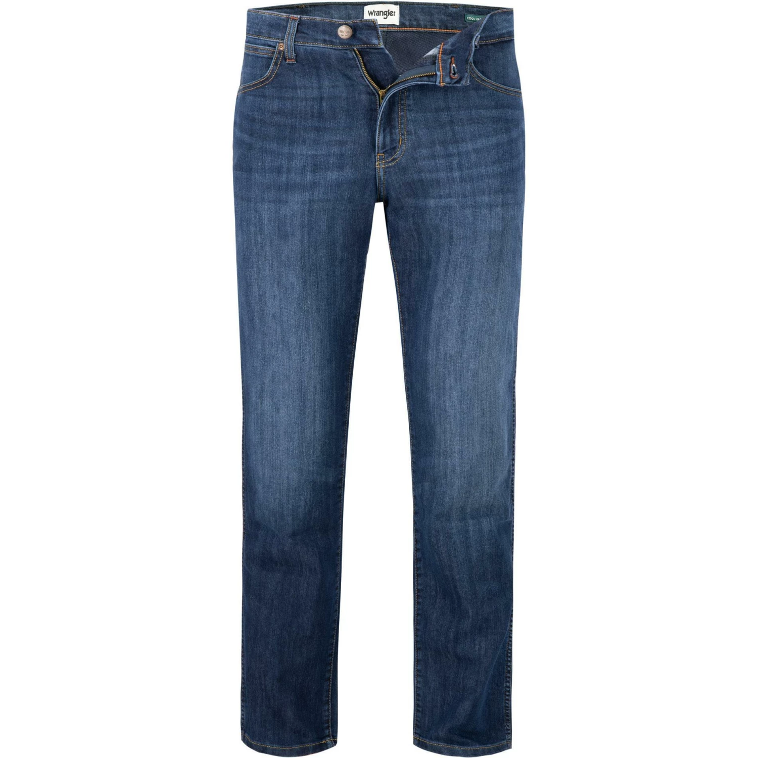 Wrangler Arizona Cool Hand m. denim W12OUJ47R Jeans Arizona, Regular Fit, Baumwolle T400®, Mittelblau 1 Wrangler Arizona Cool Hand m. denim W12OUJ47R Jeans Arizona, Regular Fit, Baumwolle T400®, Mittelblau