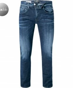 Replay Jeans Anbass M914Y.000.661 WI2/007 Slim Fit, Baumwoll-Stretch, Dunkelblau