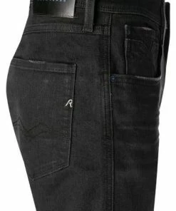 Replay Jeans Anbass M914Y.000.573B956/098 Slim Fit, Bio Baumwoll-Stretch, Schwarz 8 Replay Jeans Anbass M914Y.000.573B956/098 Slim Fit, Bio Baumwoll-Stretch, Schwarz -jeansniedrigerpreis 378891 norm3