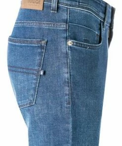 BOGGI MILANO Jeans BO21A0319/01 Bio Baumwoll-Stretch, Mittelblau, Denim -jeansniedrigerpreis 380036 norm3