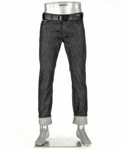 Alberto Tapered Fit Slipe Japan Denim 69471468/899 Jeans Slipe, Baumwoll-Stretch 10z, Marine