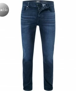 7 for all mankind Slimmy dark blue JSMXR460LL Jeans Slimmy, Tapered Fit, Baumwolle T400® 13oz, Blau