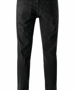 Lee Luke worn dry lake L719HFLN Jeans, Slim Tapered, Baumwoll-Stretch, Schwarz -jeansniedrigerpreis 383556 norm2