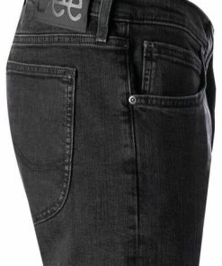 Lee Luke worn dry lake L719HFLN Jeans, Slim Tapered, Baumwoll-Stretch, Schwarz -jeansniedrigerpreis 383556 norm3