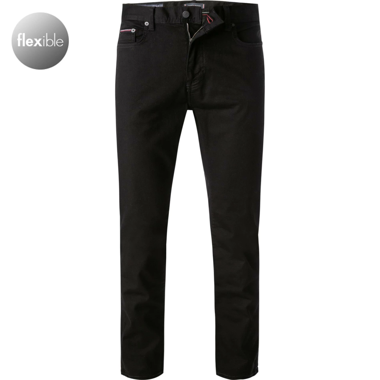 Tommy Hilfiger Jeans MW0MW21861/1B3 Slim Fit, Baumwoll-Stretch, Schwarz 1 Tommy Hilfiger Jeans MW0MW21861/1B3 Slim Fit, Baumwoll-Stretch, Schwarz