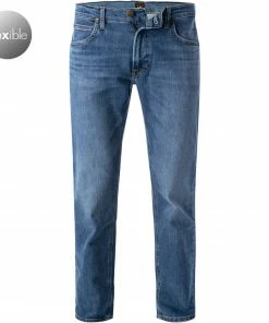 Lee Daren Zip Fly dark freeport L707PXGQ Jeans, Regular Straight, Bio Baumwolle T400®, Mittelblau
