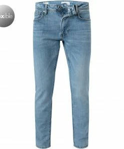 Tommy Hilfiger Jeans MW0MW21909/1B8 Straight Fit, Baumwoll-Stretch THFLEX, Graphit