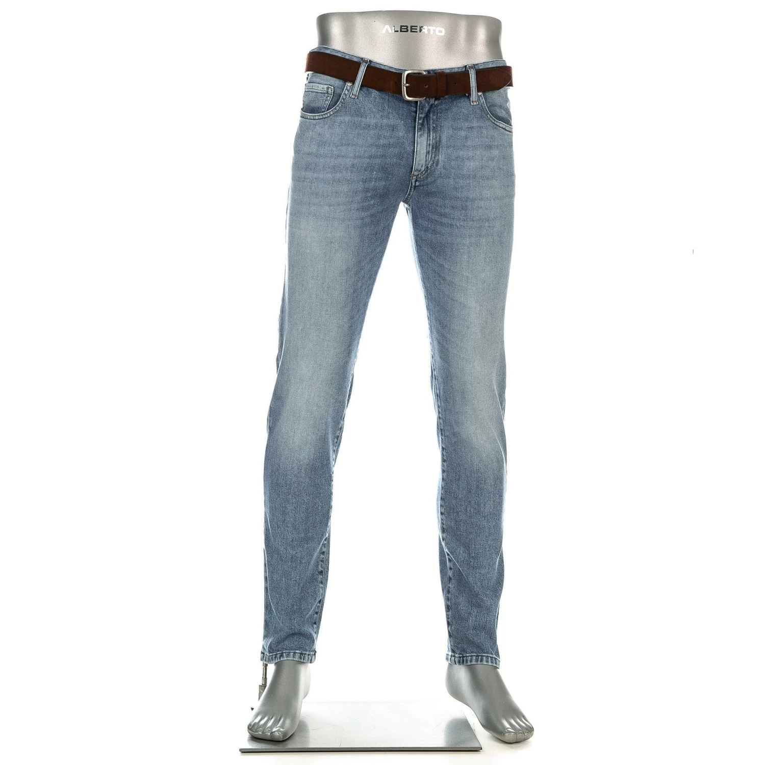 Alberto Slim Fit Slim Organic Denim 70571381/810 Jeans, Bio Baumwoll-Stretch, Hellblau 1 Alberto Slim Fit Slim Organic Denim 70571381/810 Jeans, Bio Baumwoll-Stretch, Hellblau