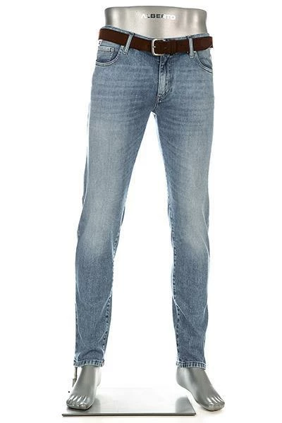 Alberto Slim Fit Slim Organic Denim 70571381/810 Jeans, Bio Baumwoll-Stretch, Hellblau 2 Alberto Slim Fit Slim Organic Denim 70571381/810 Jeans, Bio Baumwoll-Stretch, Hellblau – Bild 2