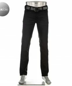 Alberto Regular Fit Pipe PBJ DS 68671965/999 Jeans Pipe, Baumwolle T400, Kohlschwarz
