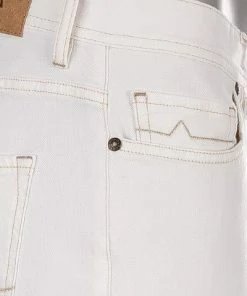 Alberto Slim Fit Slim White Denim 70571390/110 Jeans, Baumwoll-Stretch, Weiß -jeansniedrigerpreis 384558 norm5