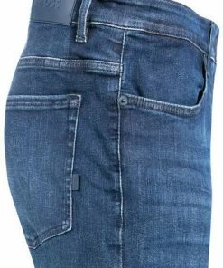 BOSS Jeans Delaware 50468155/408 Slim Fit, Baumwoll-Stretch, Dunkelblau -jeansniedrigerpreis 384786 norm3